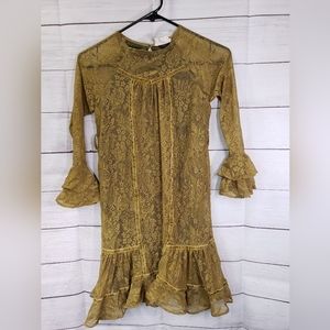 Joyfolie green dress SZ 10 mia joy